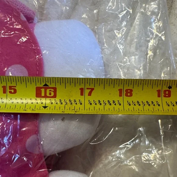 Hello Kitty Plush Backpack with Pink Polka Dot Dress - Picture 6 of 7